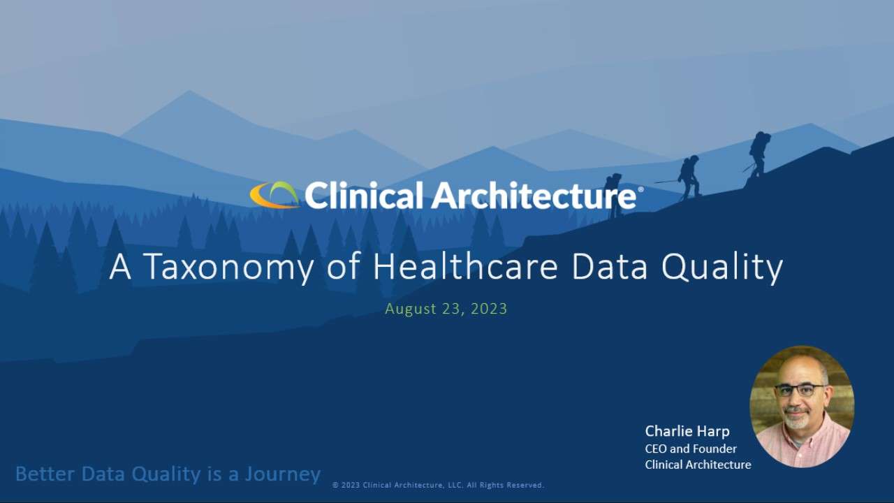 Webinar A Taxonomy of Data Quality Video Thumbnail