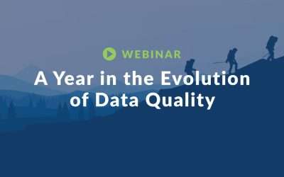 A Year in the Evolution of Data Quality