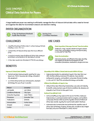 Clinical Data Solutions for Payers